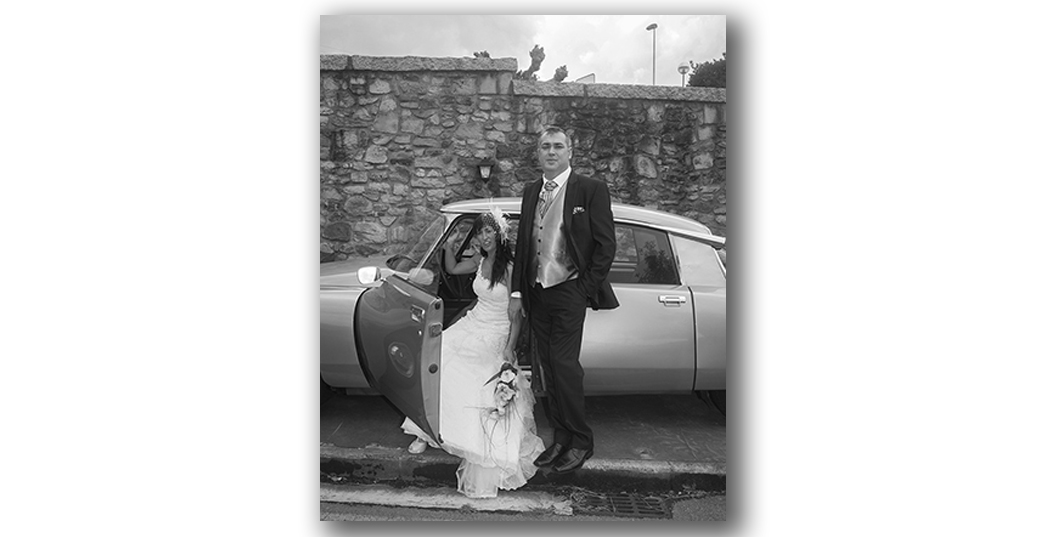 foto de boda en blanco y negro clasica